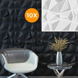 Autocolante 3D pentru perete (10 buc) | TRIWALL