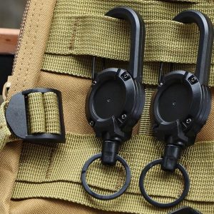 Breloc cu sfoară retractabilă (2 bucăți) | TACTKEY