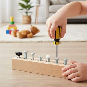 Tablă Montessori din lemn pentru copii | MINIMOJSTER