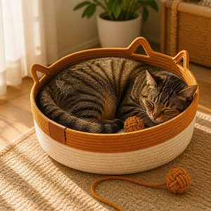 Pat împletit confortabil pentru animale de companie | INSTABASK